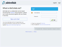 Tablet Screenshot of abicollab.net